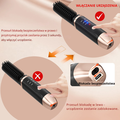 Beardo Brush - Szczotka prostująca do modelowania włosów i brody 2w1